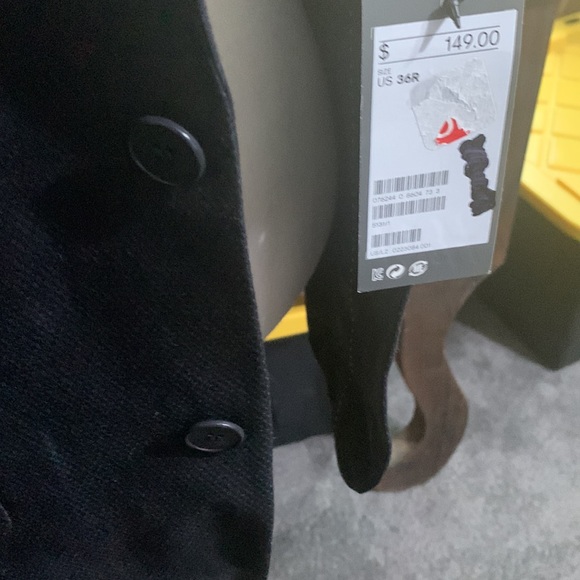 H&M Mens Black Sport Coat (Size: 36R) (NWT) - Picture 3 of 8